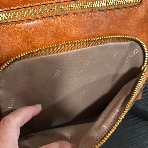 CLUCI brown shoulder crossbody bag - Picture 5 of 14